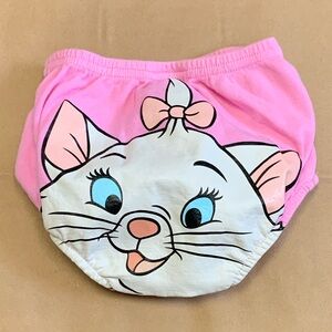 Disney Marie Aristocats Pink Diaper Cover 100% Cotton Panties Bloomers 3-6M